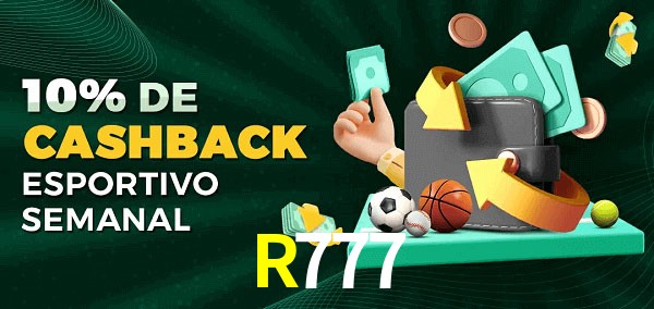 10% de bônus de cashback na R777
